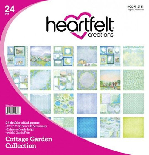 Heartfelt Creations Cottage Garden Collection 12x12 Double-Sided Paper HCDP12111