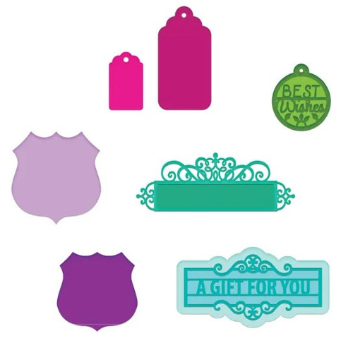 Heartfelt Creations Cut & Emboss Dies - Ornamental Tags, HCD1-7203