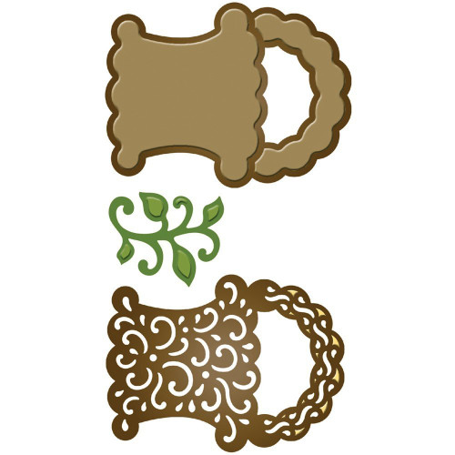 Heartfelt Creations Cut and Emboss Dies By Spellbinder's, Layered Basket