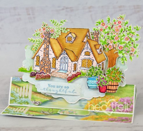 Heartfelt Creations Cut & Emboss Dies- Countryside Cottage