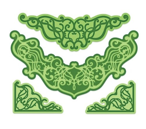 Heartfelt Creations Swirly Accent Spray Die- HCD1-7263