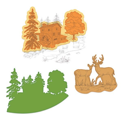 HEARTFELT CREATIONS - Wilderness Retreat - Create A Scape Wilderness Die Set