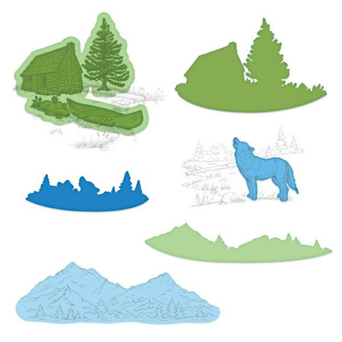 HEARTFELT CREATIONS - Wilderness Retreat - Create A Scape Backcountry Die Set