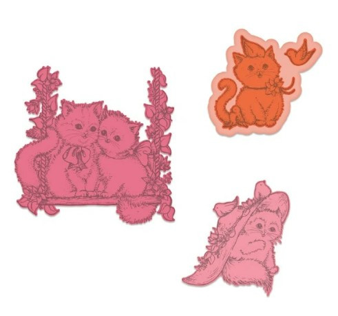 Heartfelt Creations Cut Emboss Dies Purr-fect Playdate 1.75 to 3.5in