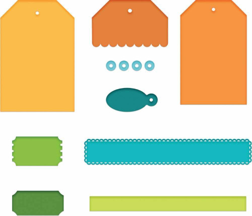 Heartfelt Creations Cut & Emboss Dies ~ Ticket and Tags, HCD1-7201