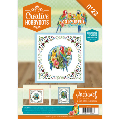 Find It Trading Creative Hobbydots 22 - Amy Design - Colourful Feathers (Hobbydot Stickers Included) *NOTE