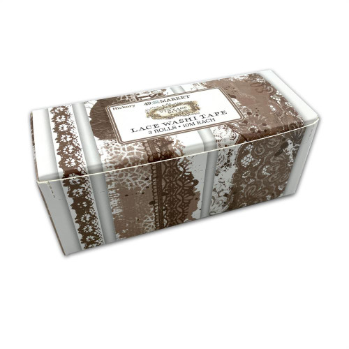 49 and Market Vintage Bits Lace Hickory Washi Tape 3 Rolls