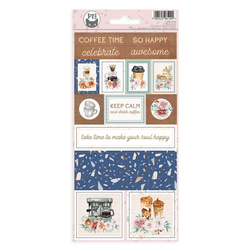 P13 Coffee Break Cardstock Stickers #02