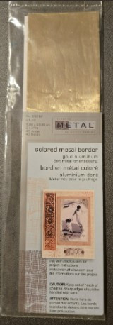 Metal Walnut Hollow 2x24 Creative Metal Border Strip Gold Aluminum Soft Embossing 40guage IMPERFECT *Note