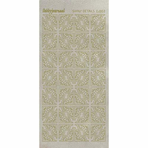 Shiny Details- Corners 2 -Gold Transparent