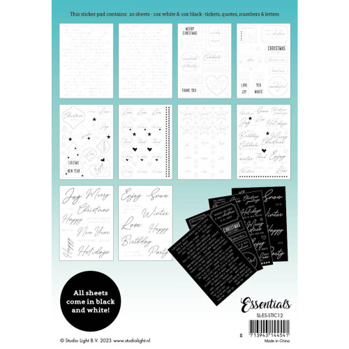 Studio Light- Essentials Collection- Christmas and Everyday Stickers