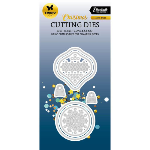 Studio Light Essentials Collection- Christmas Cutting Dies- Mini Balls