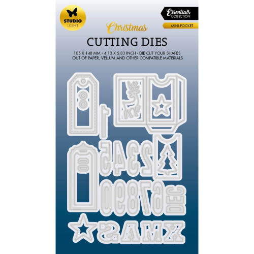 Studio Light Essentials Collection- Christmas Cutting Dies- Mini Pocket