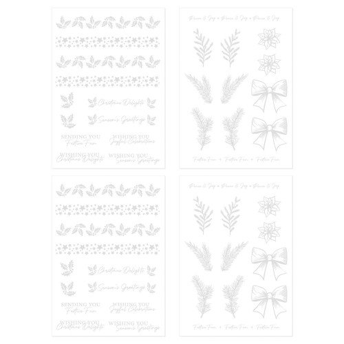 Tonic Studios- Timeless Tidings Foiled Fusion Adhesive Sheets