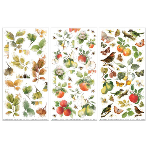 49 and Market- By Katie Pertiet- Vintage Orchard Botanical Rub-on Transfers