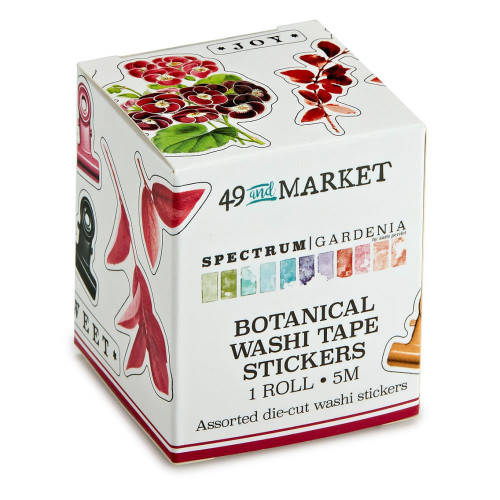 49 and Market- Spectrum Gardenia Botanical Washi Tape Stickers