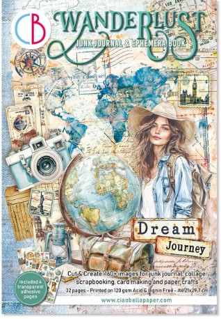 Ciao Bella- Junk Journal Ephemera Book A4- Wonderlust