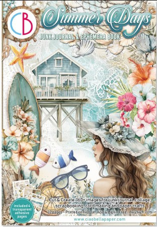 Ciao Bella- Junk Journal Ephemera Book A4- Summer Days