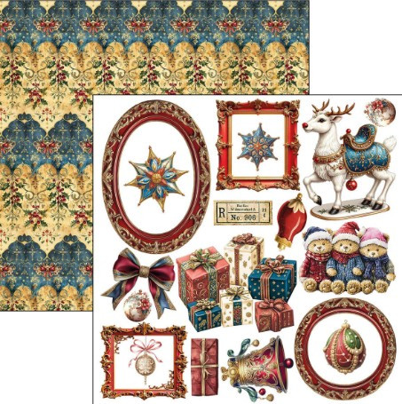 Ciao Bella 6"x 6" Fussy Cut Pad- 3 each of 8 Double-sided Papers- Toy Shop