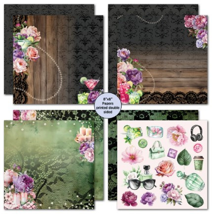 3Quarter Designs- Girls Weekend- 8x8 Paper Pack