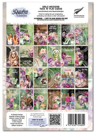 3Quarter Designs- Girls Weekend- Tuck "N" Play Cards