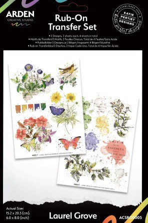 Arden Creative Studio- Rub-On Transfer Set- Laurel Grove