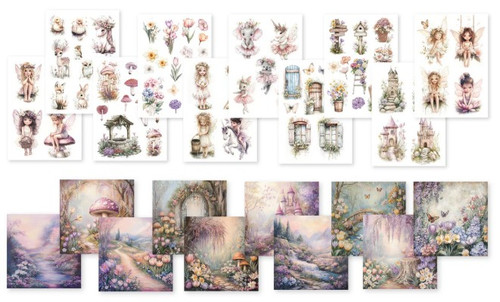 Dutch Doobadoo- Collage Paperset- Woodland Springs