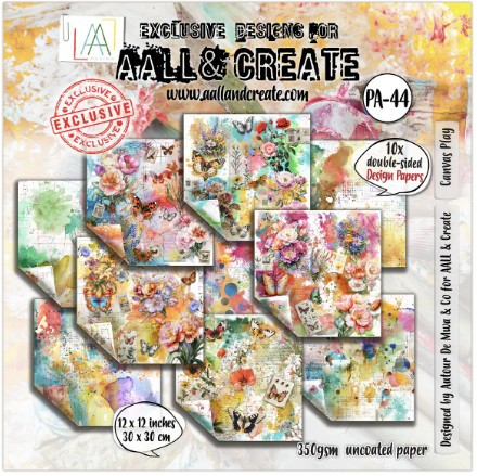 AALL & Create- Double-sided Design Papers- Canvas Play