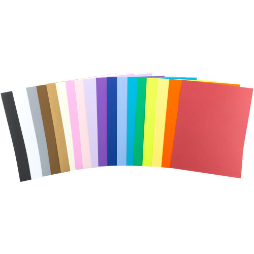 Harmony Hues Premium Solid Core Cardstock 200 sheets of 8.5x11in- 176gsm- Kaleidoscope