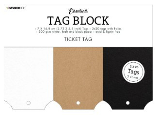 Studio Light Tag Block Ticket Tag Essentials 60 Tags nr.06