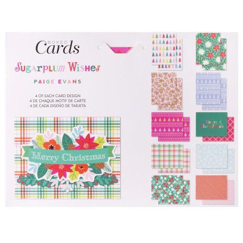 Paige Evans Sugarplum Wishes A2 Boxed Cards 40 Cards and Envelopes