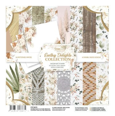 Couture Creations Earthy Delights 6.5 x 6.5 Paper Pad 24 xheets
