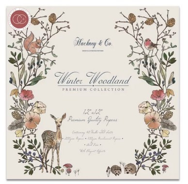 Couture Creations Winter Woodland Premium 12x12 Paper Pad