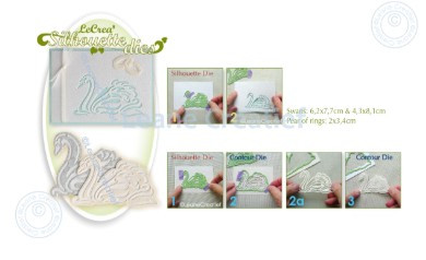 Lea’bilitie Swans Silhouette Cutting Die