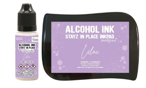 Couture Creation- Alcohol Ink- Stayz in Place Inkpad- Lilac w/ 12ml reinker