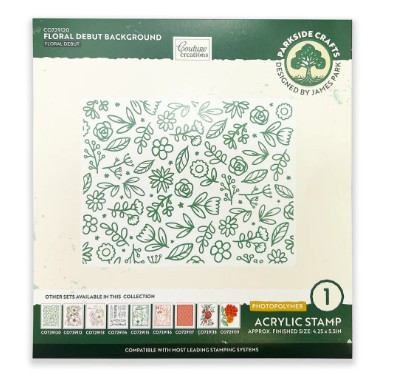 Couture Creations- Background Photopolymer Stamp Set- Floral Debut