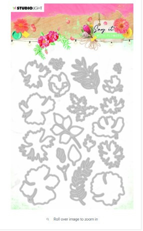Studio Light Say it with Flowers Cutting & Embossing Die 402