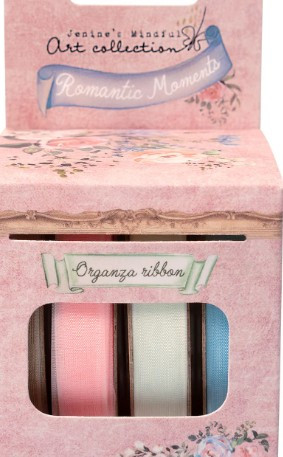 Studio Light- Jenine's Mindful Art- Ribbon Organza 4x1cmX10M Per Roll- Romantic Moments