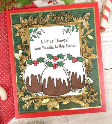 Hunkydory Moonstone Dies - Festive Foliage Frame