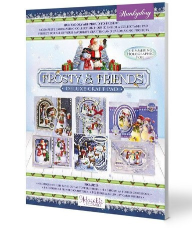 Hunkydory Crafts Frosty & Friends A4 Deluxe Craft Pad