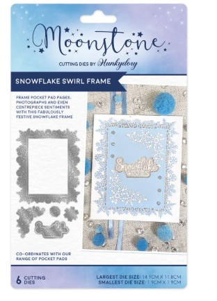 Hunkydory Moonstone Dies - Snowflake Swirl Frame