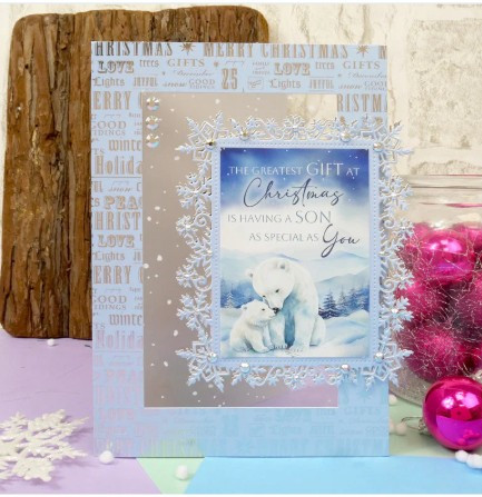 Hunkydory Moonstone Dies - Snowflake Swirl Frame