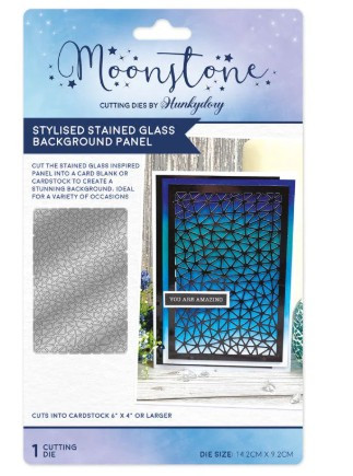 Hunkydory Moonstone Dies Stylised Stained Glass Background Panel