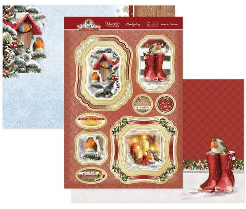 Hunkydory Crafts Winter Robins Luxury Topper Collection WINROB101