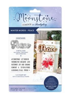 Hunkydory Moonstone Combos - Winter Words - Peace