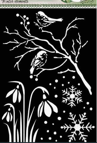 Studio Light Mask Winter Elements Winter Garden 1 PC nr. 88