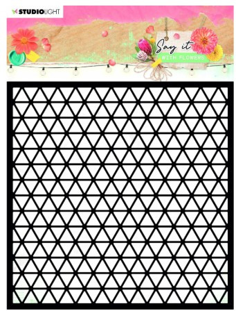 Studio Light Mask Say it with Flowers - Geometric Background 6x6in nr.63