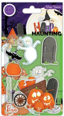 Craft Consortium Stamps Happy Haunting Stamp Set Pumpkins