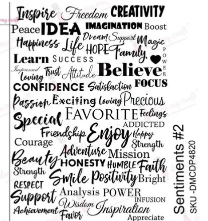 Dress My Craft Transfer Me - Sentiments #2