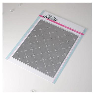 Heffy Doodle- Quilted Heart Background Die